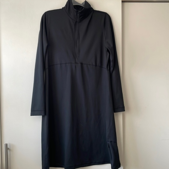 Title nine Dresses & Skirts - TITLE NINE Dream black 1/4 zip long sleeve athleisure tunic loungewear dress